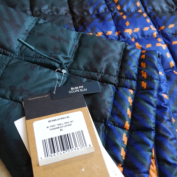 THE NORTH FACE Men's Plaid Print Thermoball Jacket NWT - XL - Picture 14 of 14